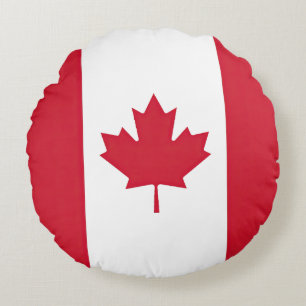 Canada Flag Round Pillow