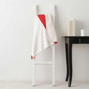 Canada flag sherpa blanket