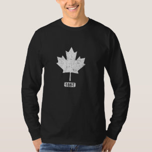 Canada Flag Shirt Canadian Maple Leaf Vintage Funn