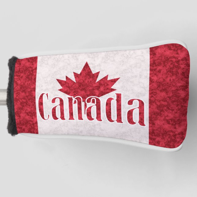 Canada, flag shower  golf head cover (Front)