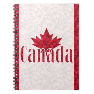 Canada, flag shower notebook