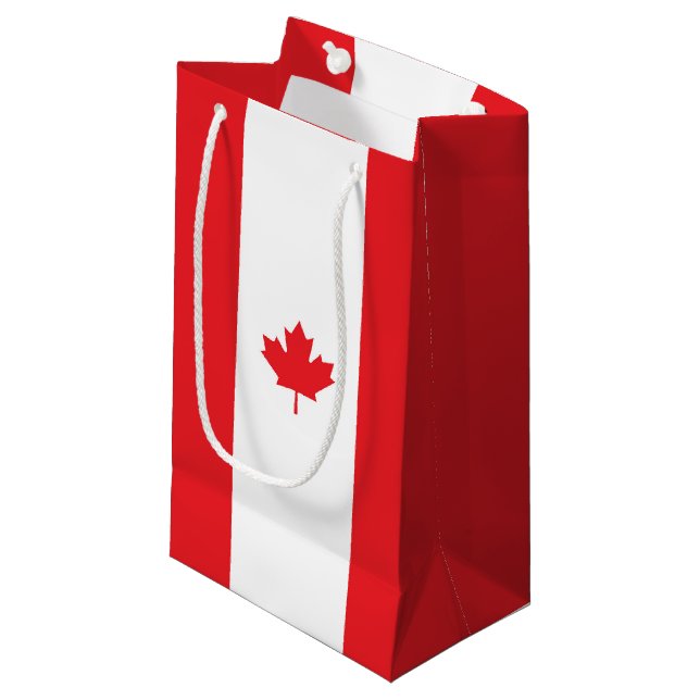 Canada flag small gift bag (Front Angled)
