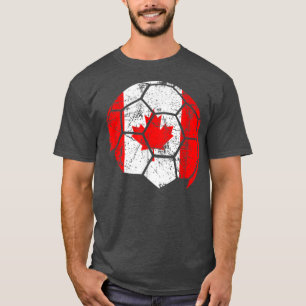 Canada Flag Soccer Football Jersey Canada Fan T-Shirt