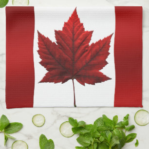 Canada Flag Souvenir Towel Canada Tea Towel Decor