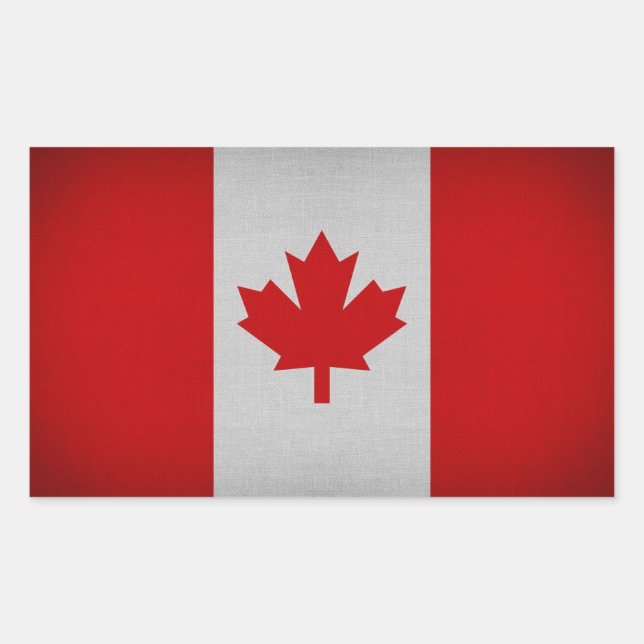 Canada Flag Sticker, Vinyl Travel Stickers, Canadi Sticker (Front)
