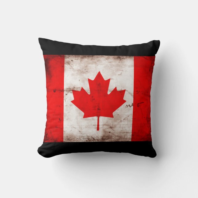 Canada Flag Throw Pillow (Front)