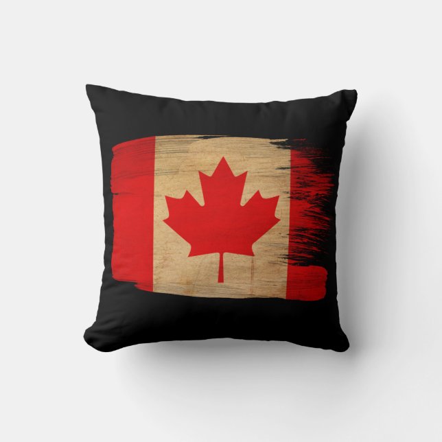 Canada Flag Throw Pillow (Front)