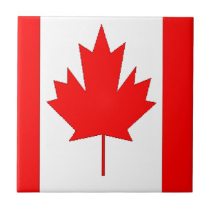 Canada flag tile