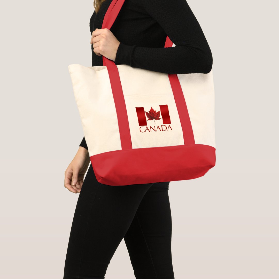 Canada Flag Tote Bag Environmental Canada Tote Bag Zazzle