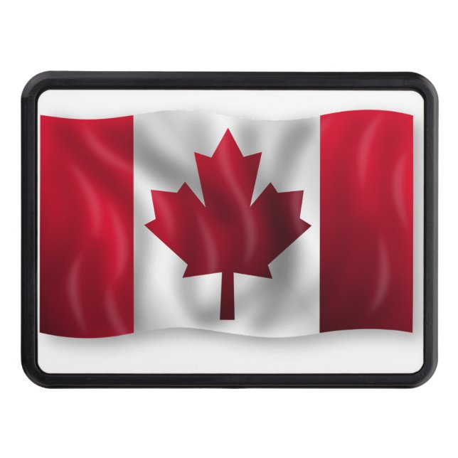Canada Flag Tow Hitch Cover (Front)
