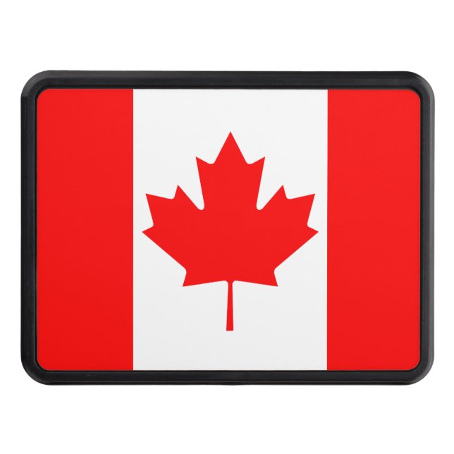Canada Flag Trailer Hitch Cover (Front)