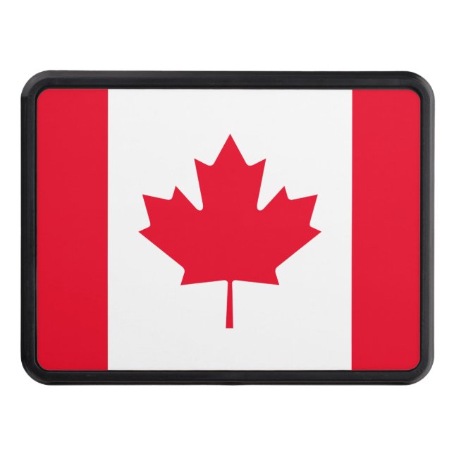 Canada Flag Trailer Hitch Cover (Front)