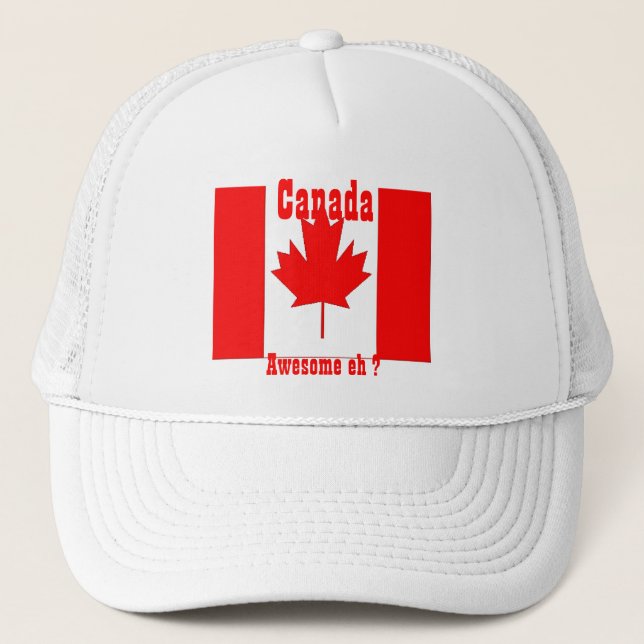 Canada flag trucker hat (Front)