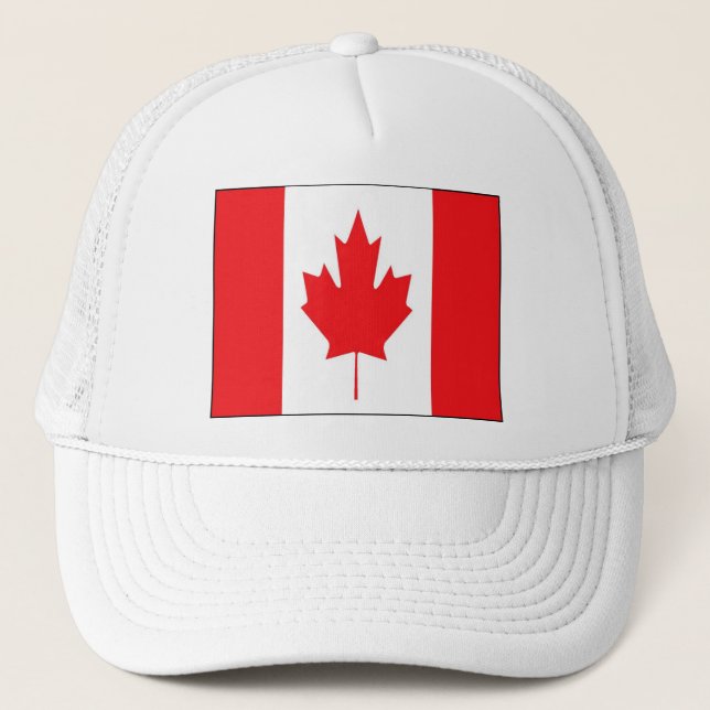Canada flag trucker hat (Front)