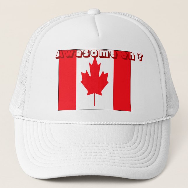 Canada flag trucker hats (Front)