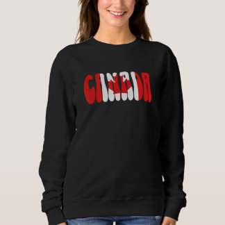 Canada Flag Vacation Souvenir Canadian North Ameri Sweatshirt