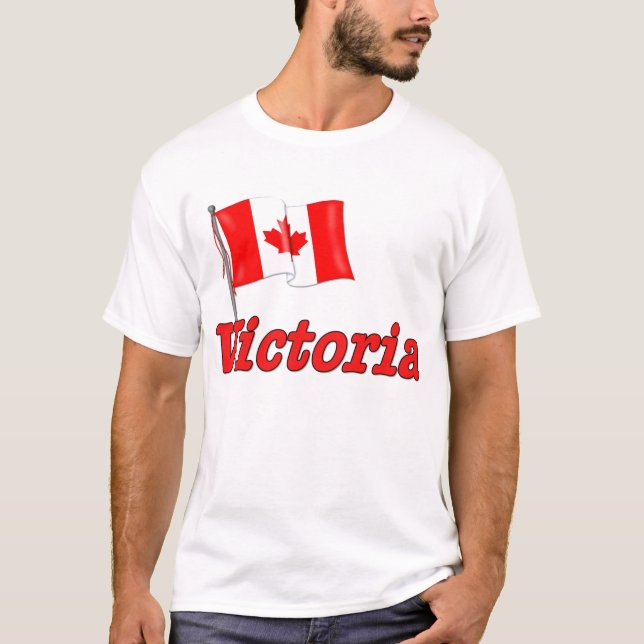 Canada Flag - Victoria T-Shirt (Front)