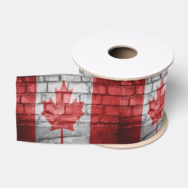 Canada flag wall grosgrain ribbon (Spool)