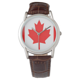 Canada flag watch