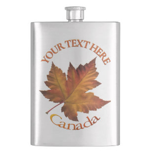 Canada  Flask Custom Canada Maple Leaf Drink Flask
