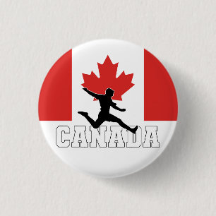 Canada Football Soccer National Team 1 Inch Round Button