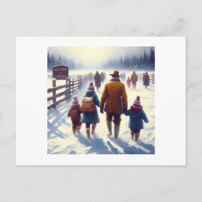 Canada fort et libre, avec le libellé, Cartes (Devant)