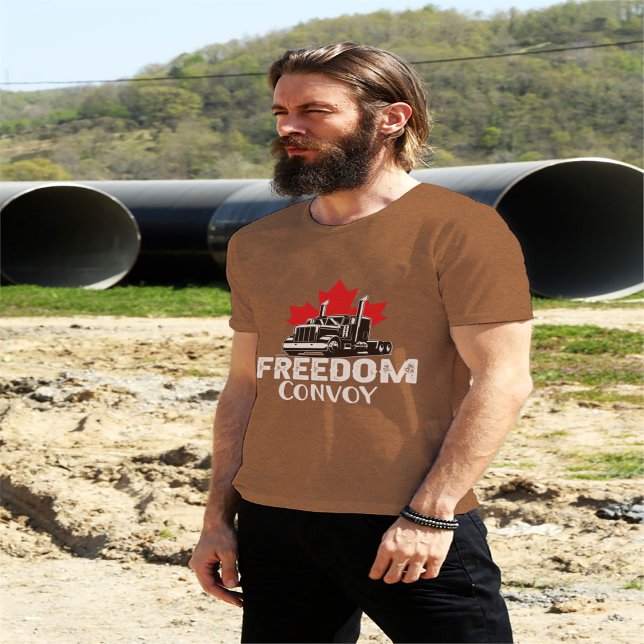 Canada Freedom Convoy 2022 Canadian Truckers Suppo T-Shirt (Creator Uploaded)