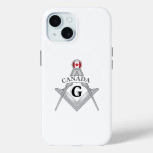 Canada freemasonry sign iPhone 15 case