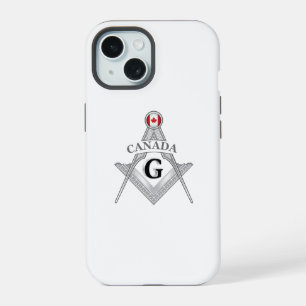 Canada freemasonry sign iPhone 15 case