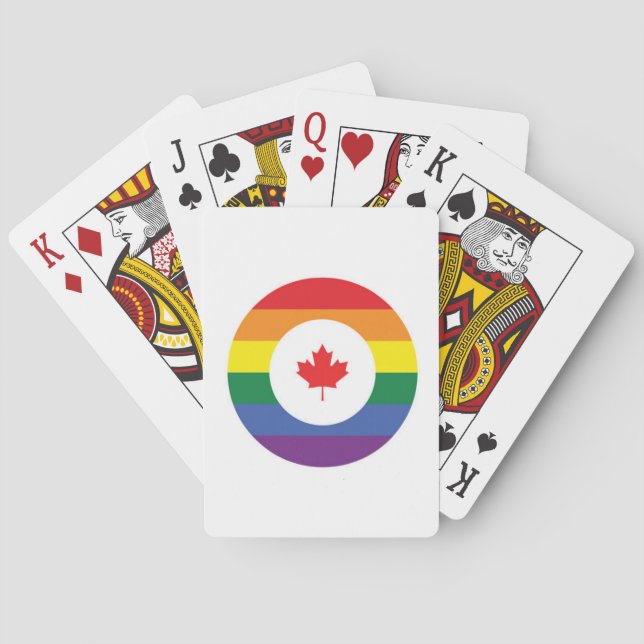 Canada Gay Pride Playing Cards (Back)