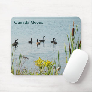 Canada Geese And Cattails Mouse Pad