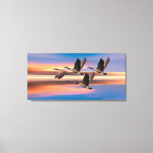 Canada Geese image for Canvas Art (Front)