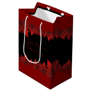 Canada Gift Bags Custom Canada Maple Leaf Gift Bag