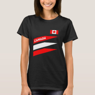 Canada Gift Flag Varsity Canadian Toronto Retro Vi T-Shirt