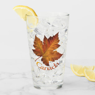 Canada Glass Canada Maple Leaf Glasses Custom