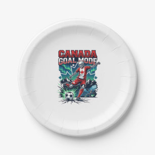 Canada Goal Mode Skeleton Striker Nations Dynamic Paper Plate