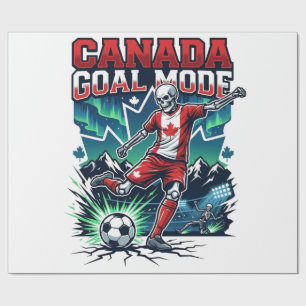 Canada Goal Mode Skeleton Striker Nations Dynamic Wrapping Paper