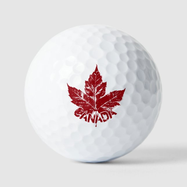 Canada Golf Balls Personalized Canada Golf Gifts (Front)