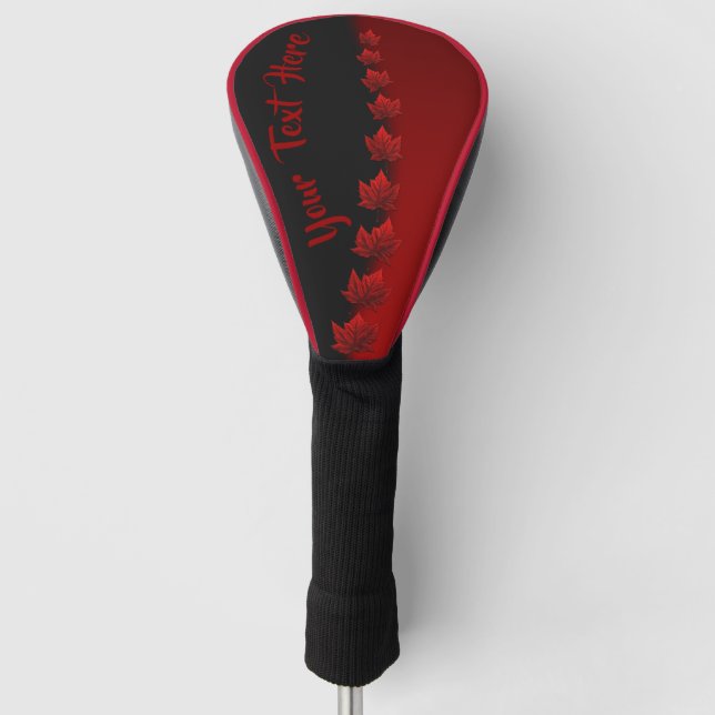 Canada Golf Gifts Canada Maple Leaf Driver Cover (Front)
