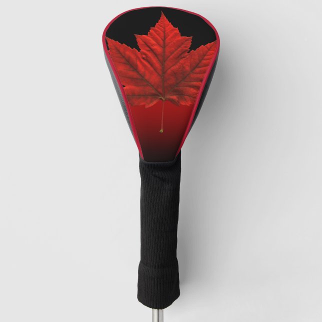 Canada Golf Gifts Canada Maple Leaf Driver Cover (Front)