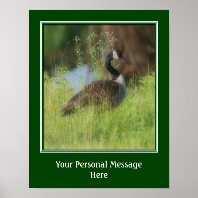 Canada Goose Animal Personalized Poster (Front)