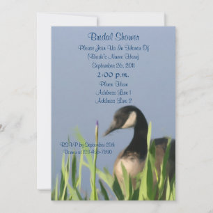 Canada Goose Art Bridal Shower  Invitation