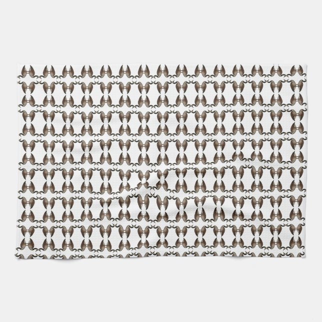 Canada Goose Brown White Kitchen Towels (Horizontal)