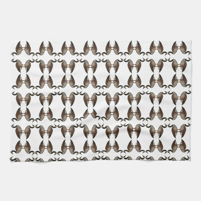Canada Goose Brown White Kitchen Towels (Horizontal)