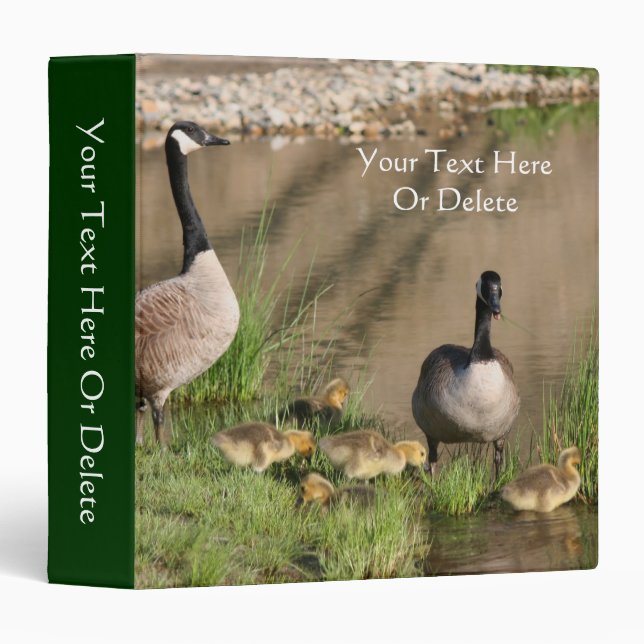 Canada Goose Family 2 Personalized Binder (Front/Spine)
