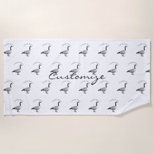 Canada Goose Gander Thunder_Cove Beach Towel