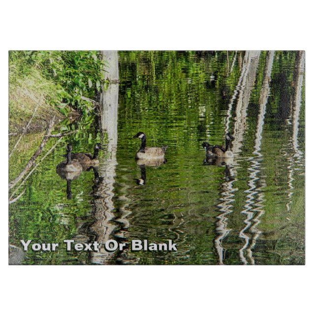 (Canada) Goose Green Cutting Board (Front)