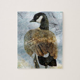 Canada Goose Grunge Jigsaw Puzzle