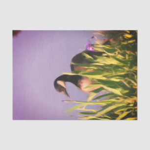Canada Goose Irises Nature Art Decoupage Tissue Paper