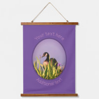 Canada Goose Irises Nature Art Personalized